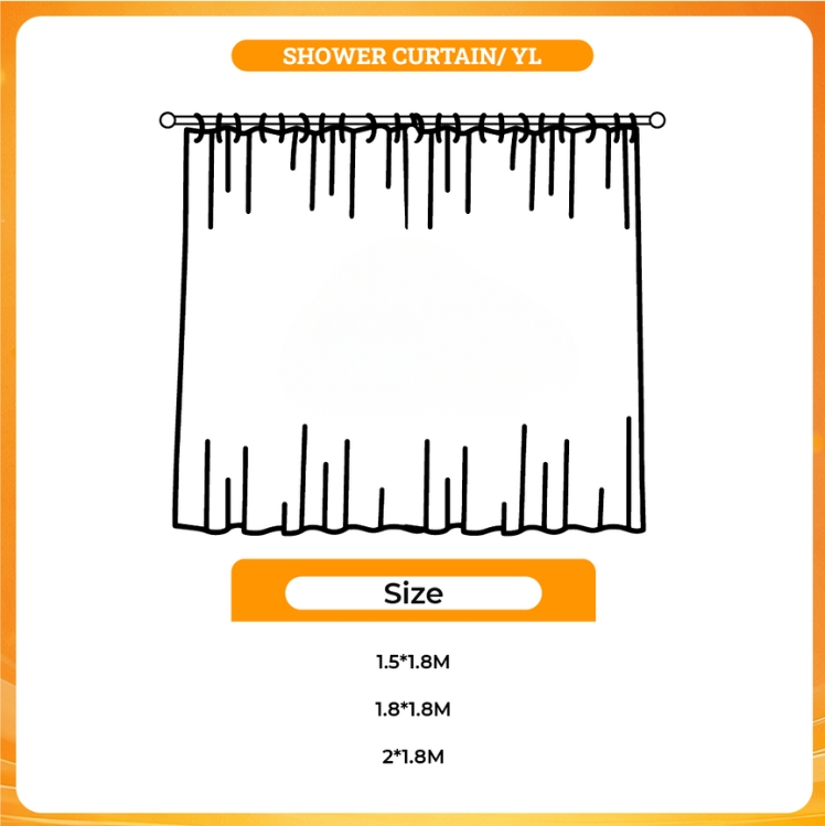 3D shower curtain - Lemon Demon Shop