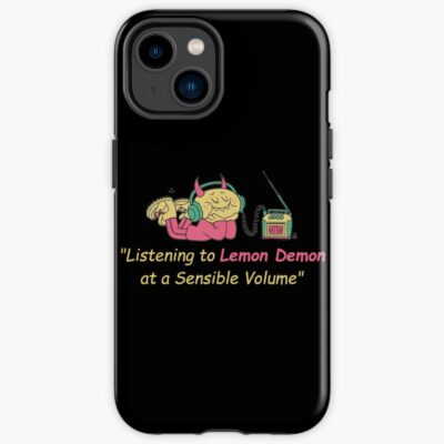 Listening To Lemon Demon At A Sensible Volume Iphone Case