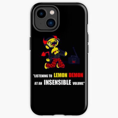 Listening To Lemon Demon At Volume Iphone Case