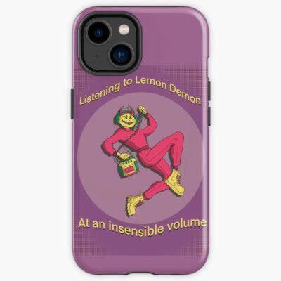 Listening To Lemon Demon Iphone Case
