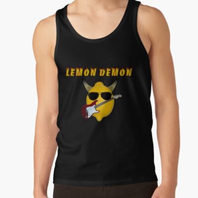 Yellow Lemon Demon Cool And Quirky Tank Top