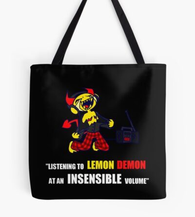 Listening To Lemon Demon At Volume Tote Bag