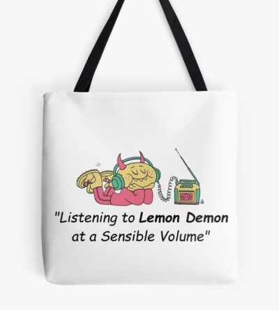 Listening To Lemon Demon Tote Bag