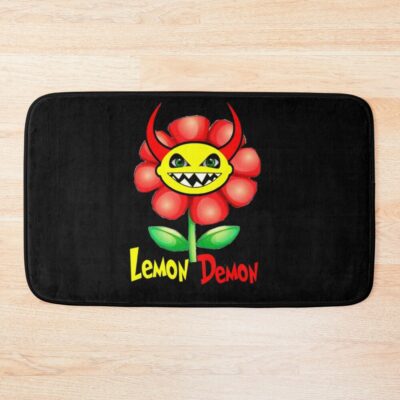 Lemon Demon Flower Bath Mat