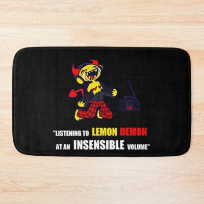 Listening To Lemon Demon At Volume Bath Mat