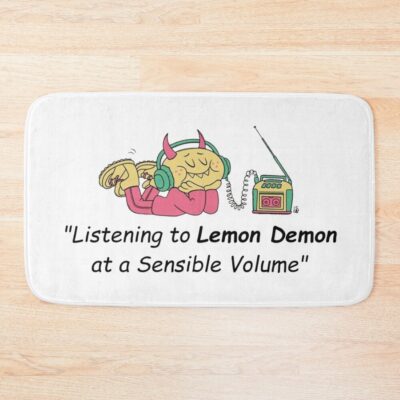 Listening To Lemon Demon Bath Mat
