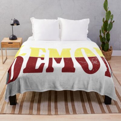 Lemon Demon Fun Throw Blanket