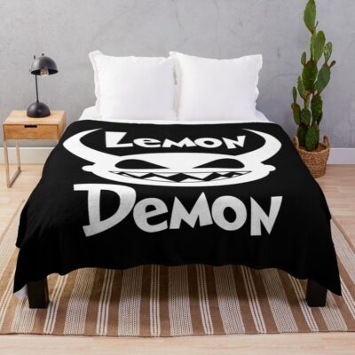 Lemon Demon Hd Logo Throw Blanket