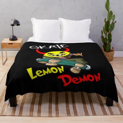 Skater Lemon Demon Throw Blanket