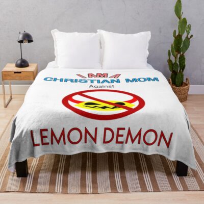 Christian Moms Against Lemon Demon Throw Blanket