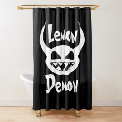 Lemon Demon Hd Logo Shower Curtain