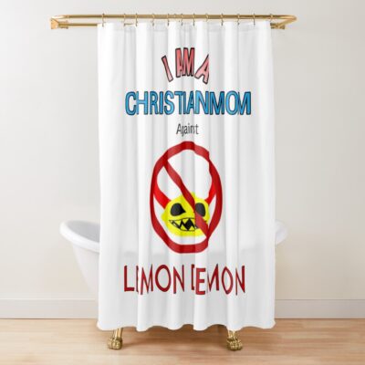 Christian Moms Against Lemon Demon Shower Curtain
