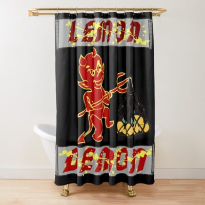 Lemon Demon Steels The Lemons Shower Curtain