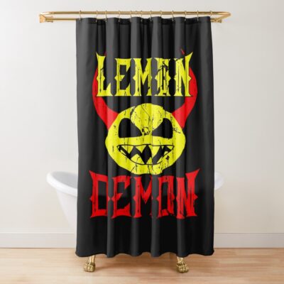 Lemon Demon Colorfull Shower Curtain