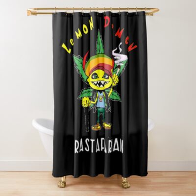 Lemon Demon Rastafarian Shower Curtain