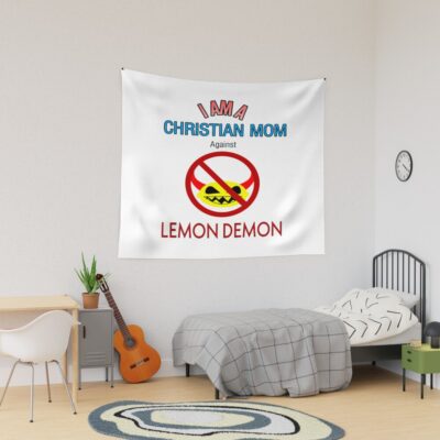 Christian Moms Against Lemon Demon Tapestry