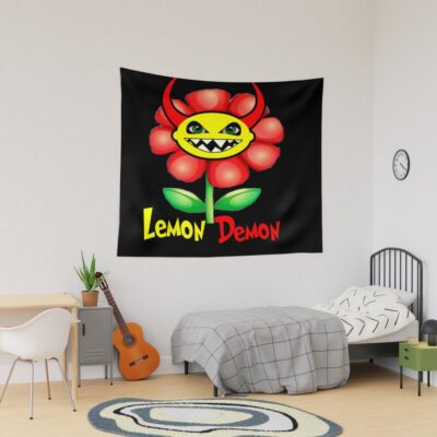 Lemon Demon Flower Tapestry