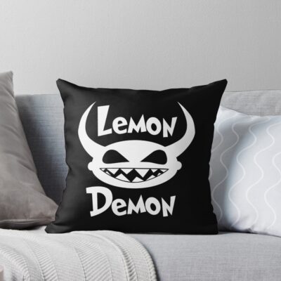 Lemon Demon Hd Logo Throw Pillow