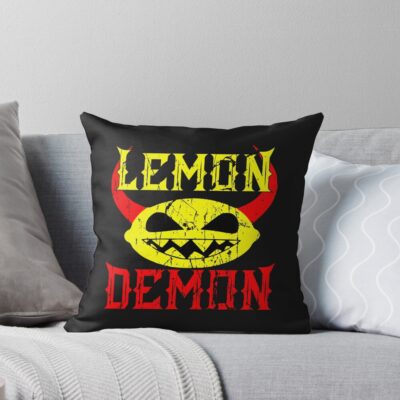 Lemon Demon Colorfull Throw Pillow
