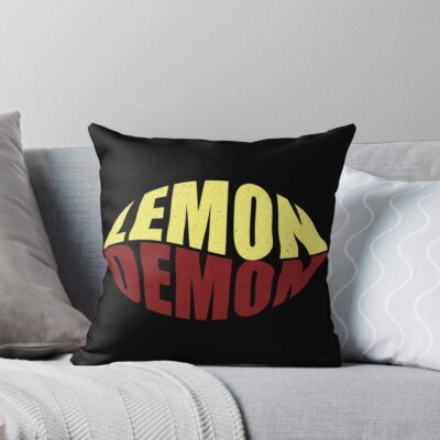 Lemon Demon Design Throw Pillow