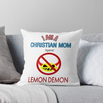 Christian Moms Against Lemon Demon Throw Pillow