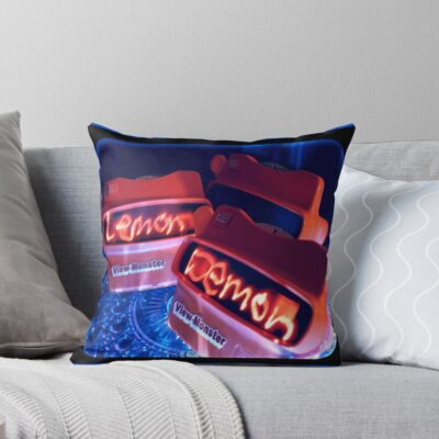 Lemon Demon Monster Album Throw Pillow
