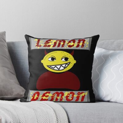 Best Lemon Demon Throw Pillow