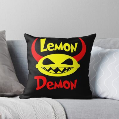 Lemon Demon Merch Throw Pillow